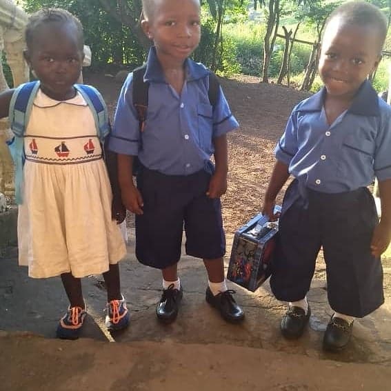 The “Three Amigos” ready for school, 10-18.