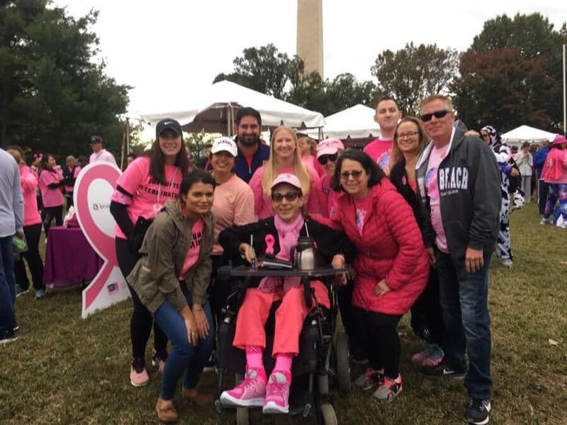 Our group, Undaunted Determination at the Making Strides Against Breast Cancer walk, 10-18.