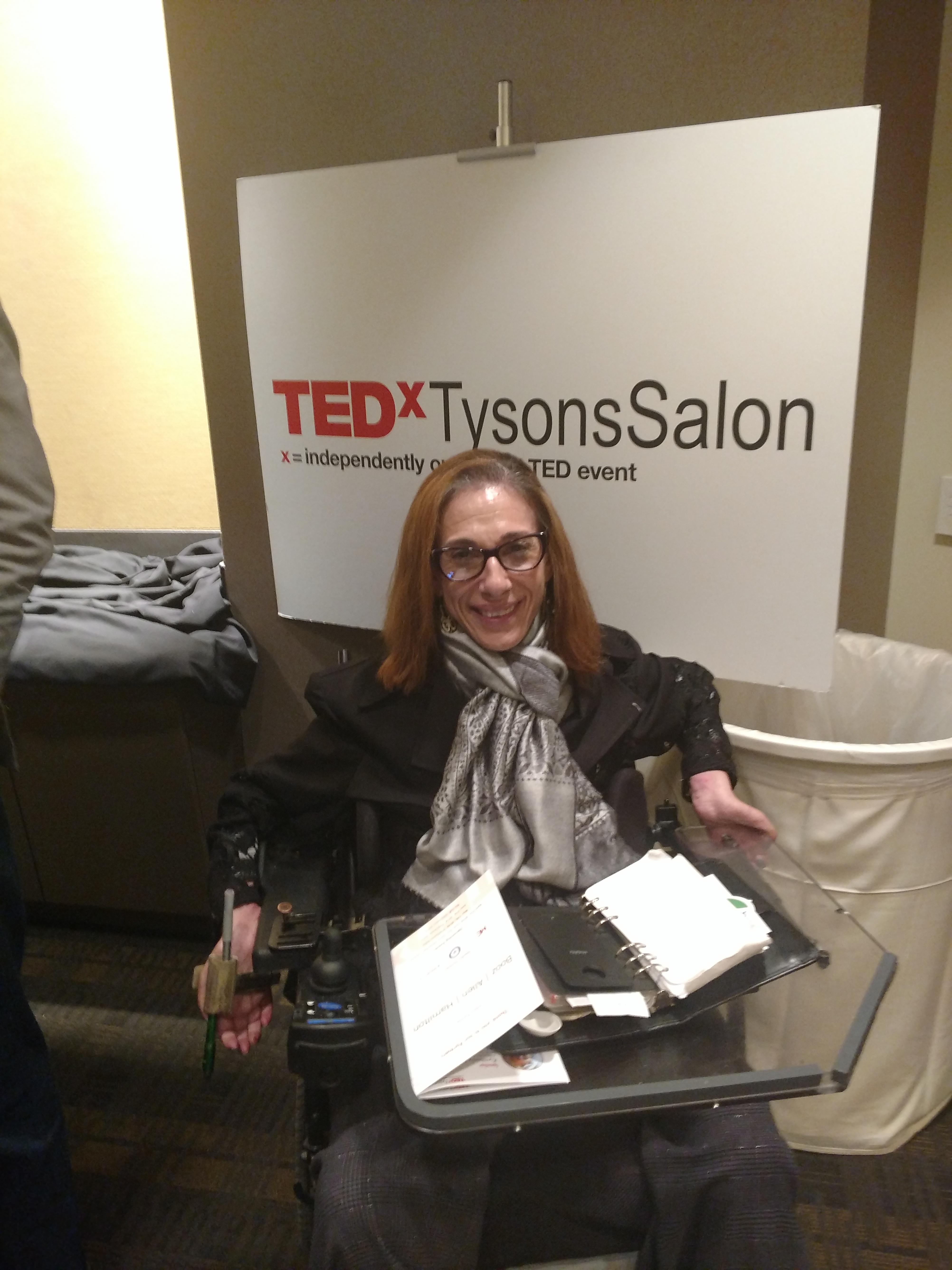 Sheri at the TEDxTysons Salon, 2018.
