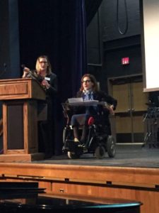 Sheri being Inducted to her high school's Hall of Pride.