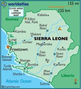 Map of Sierra Leone