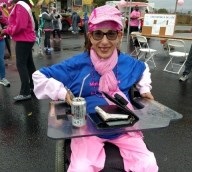 Sheri at the Making Strides Against Breast Cancer Walk DC in 2017.