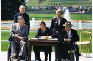 President H.W. Bush signing the ADA in 1990.