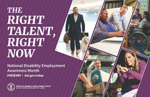 National Disability Employment Awareness Month 2019 poster