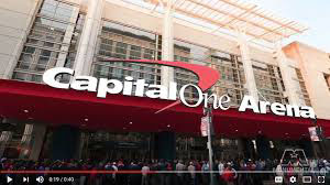 Outside picture of Capitol One Arena in Washington, DC.