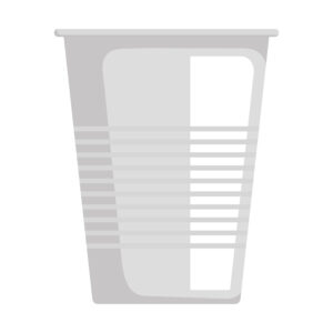 An empty disposable cup.