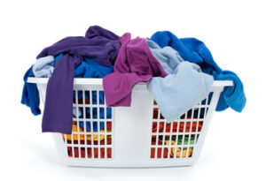 A full laundry basket.