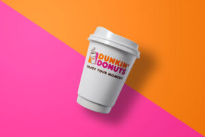 Dunkin Donuts coffee cup.