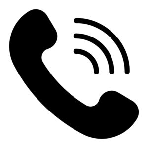 Phone call glyph icon.