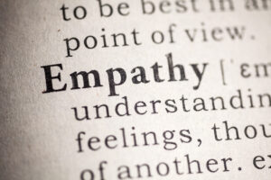 Dictionary definition of empathy.