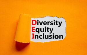 Diversity, equity, inclusion DEI symbol.