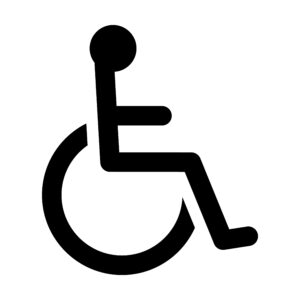 Wheelchair / handicapped access symbol.