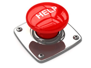 Red help button.