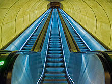 Dupont Circle Metro escalator.